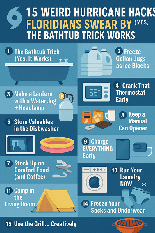 15 Weird Hurricane Hacks Floridians Swear By (Yes, the Bathtub Trick Works)