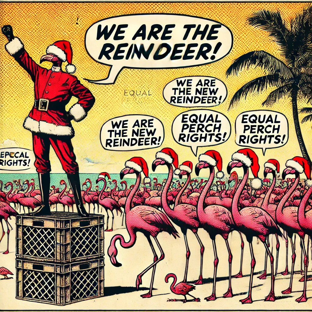 The Great Flamingo Uprising of Christmas Eve