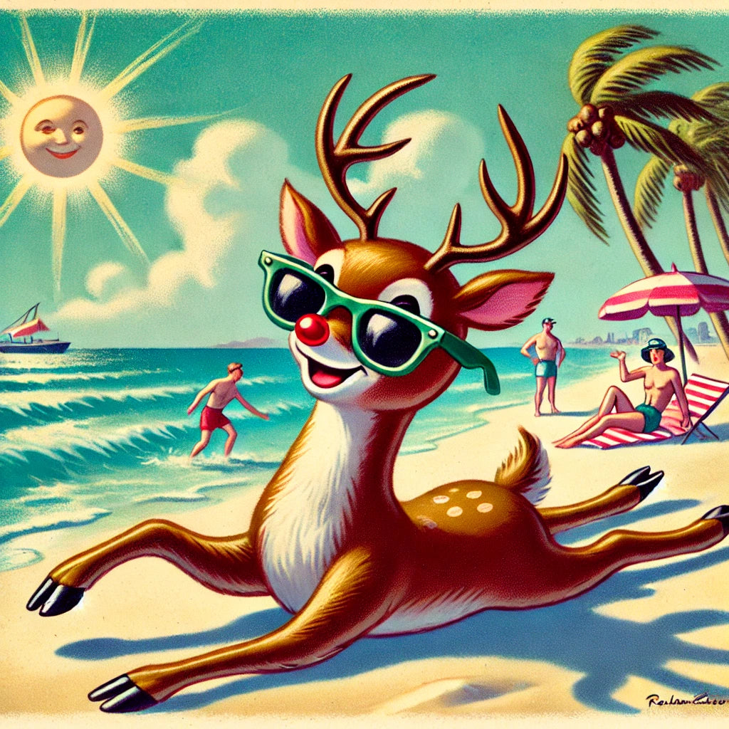 Rudolph’s Beach Adventure: A Florida Christmas Tale