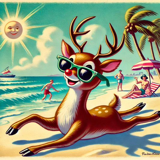 Rudolph’s Beach Adventure: A Florida Christmas Tale