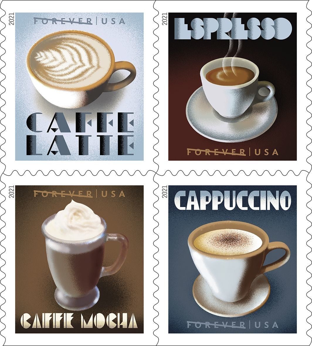 US Postal Service Celebrates ‘American’ Espresso with New Stamps