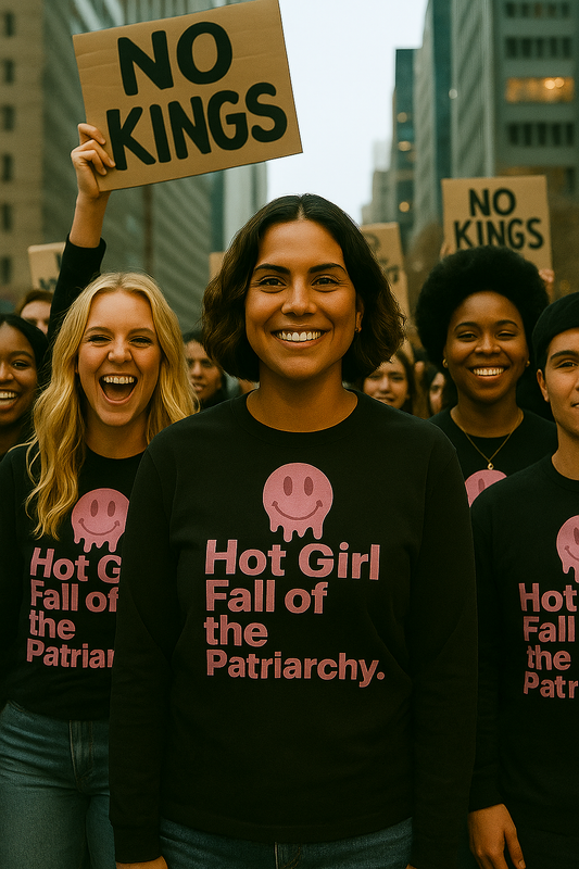 “Hot Girl Fall of the Patriarchy.” Long Sleeve Shirt | Feminist Fall Shirt for Bold Women & Supportive Men ~Fall