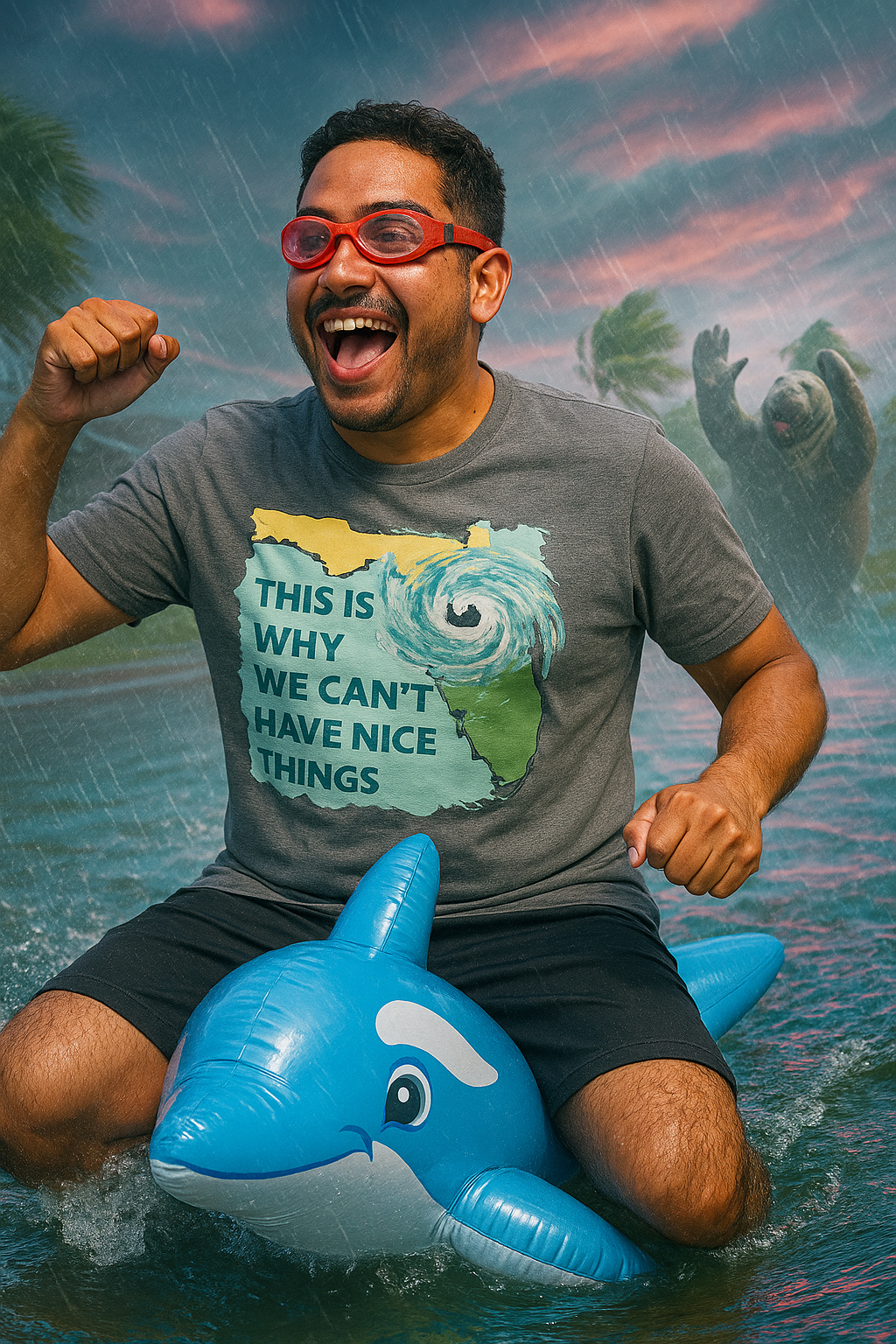 Florida Hurricane Shirt – “This Is Why We Can’t Have Nice Things” (Black Tee) Florida