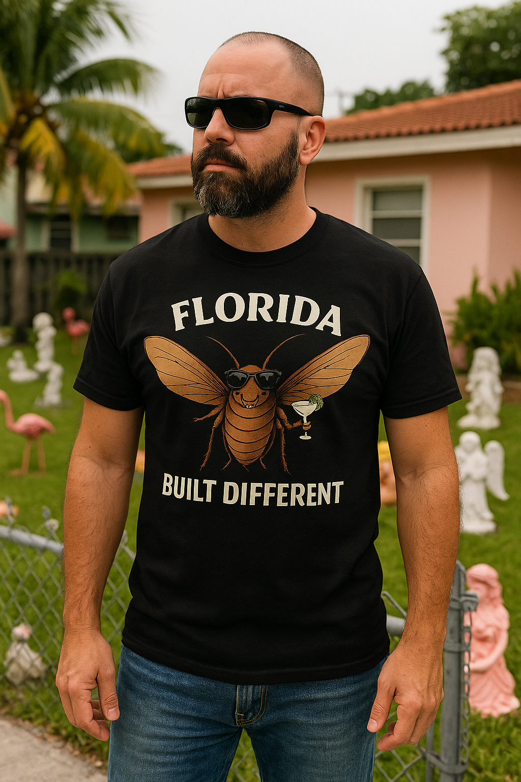 Florida – Built Different Palmetto Bug Shirt Florida
