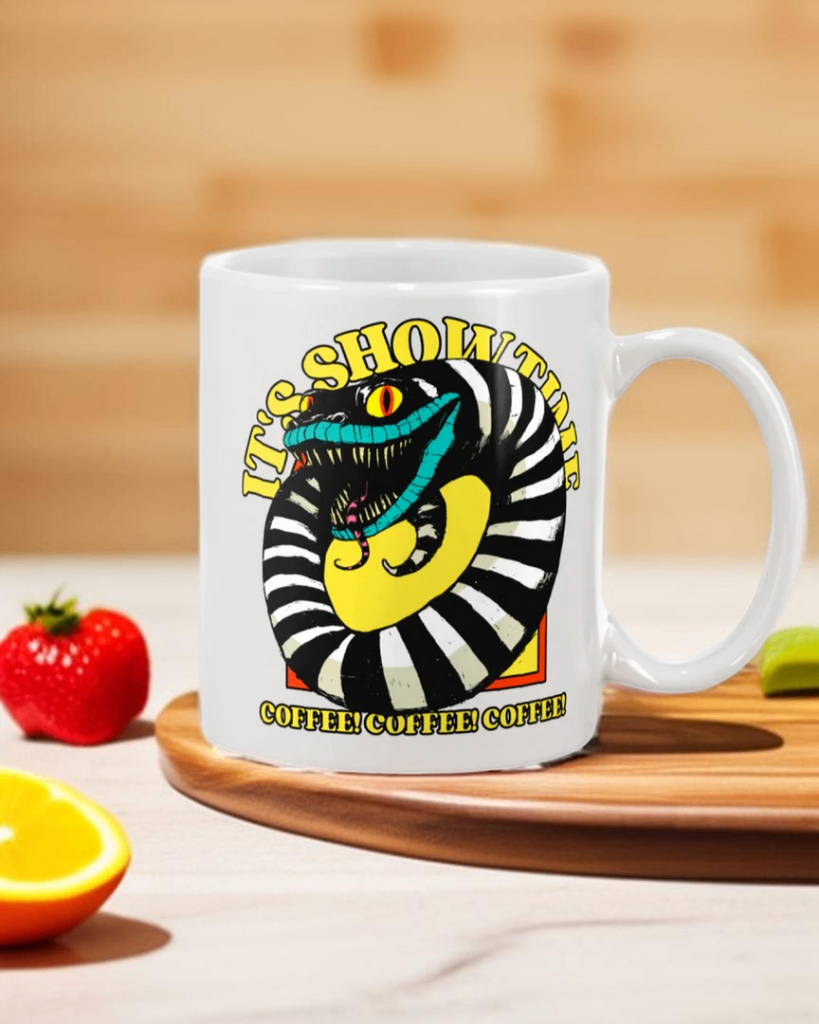 It's Showtime! Coffee! Coffee! Coffee! 15 ounce mug of awesomeness