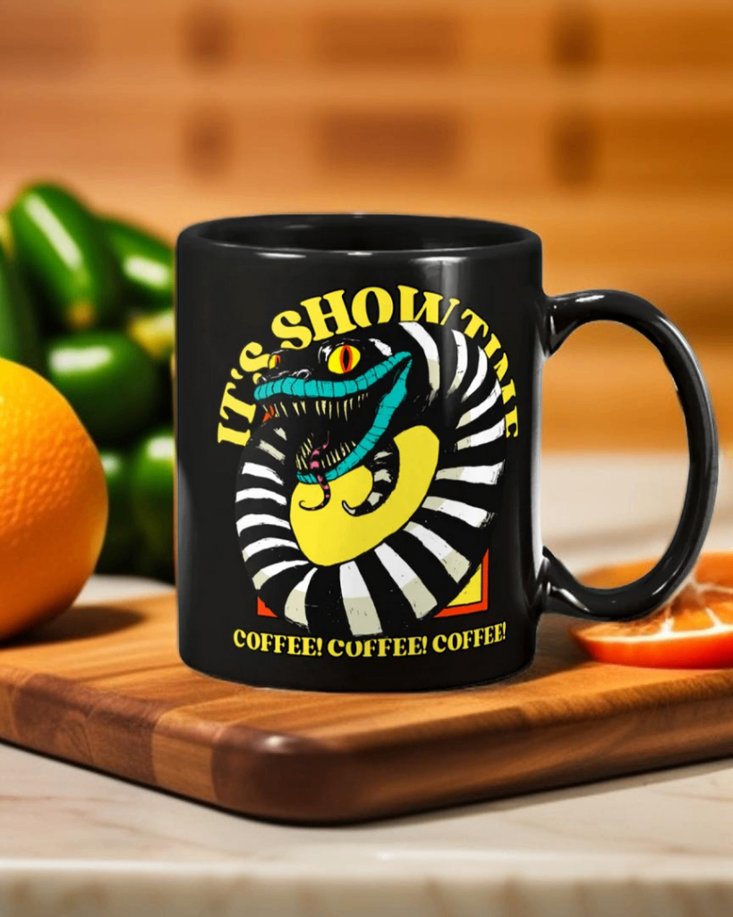 It's Showtime! Coffee! Coffee! Coffee! 15 ounce mug of awesomeness