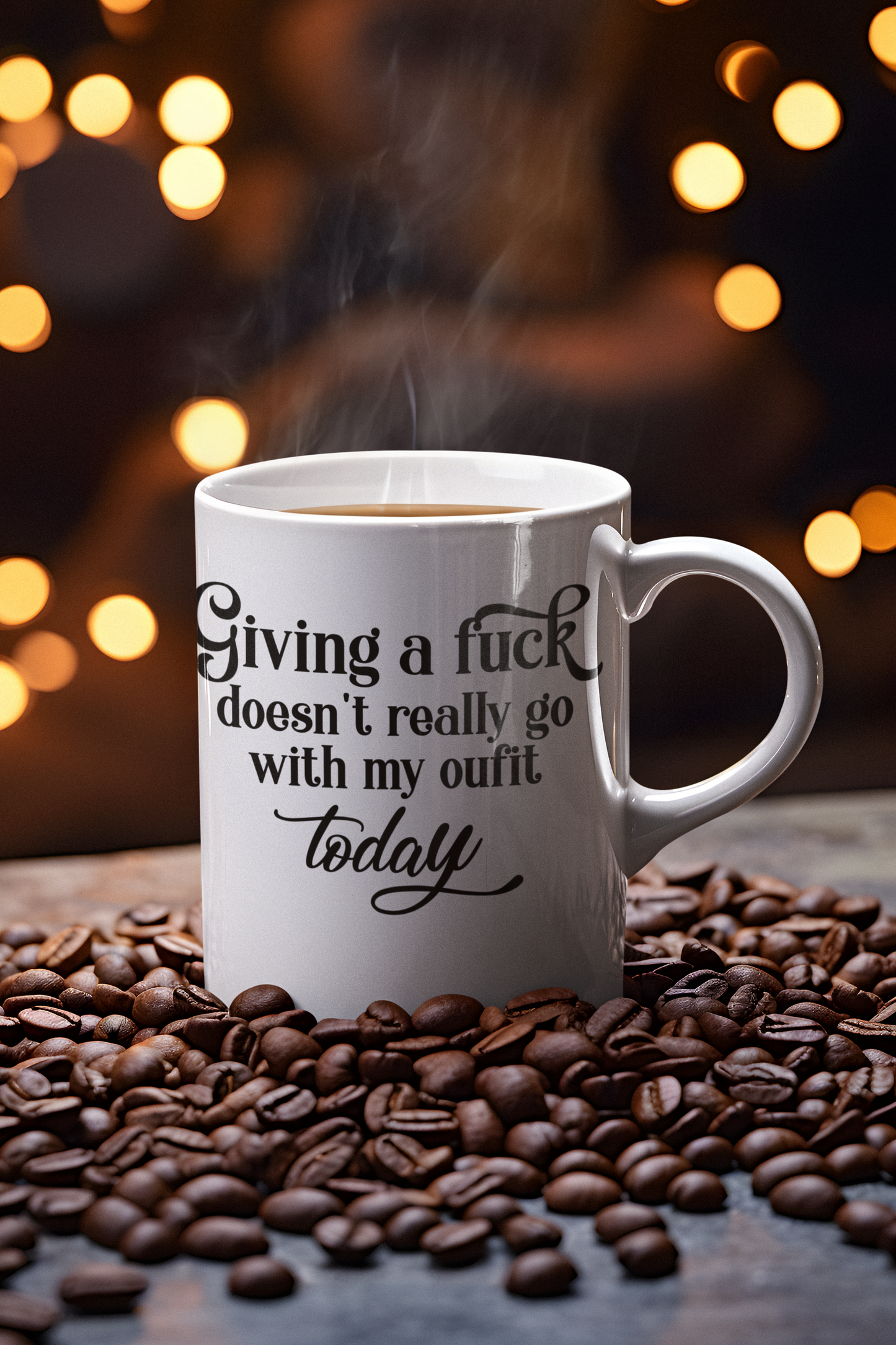 Giving a Fuck doesn't really go with my outfit today 15 oz. coffee mug