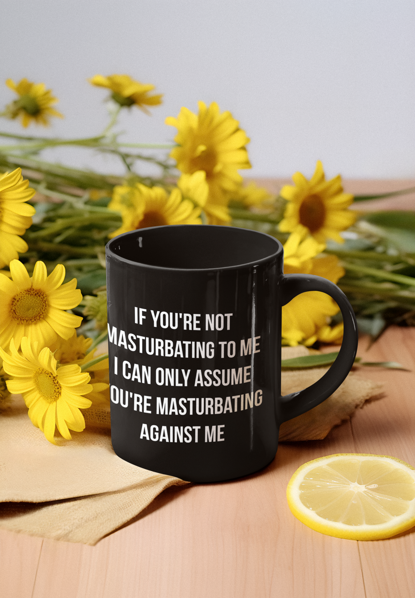 Either you're to me or against me Mug (15 oz. Black)