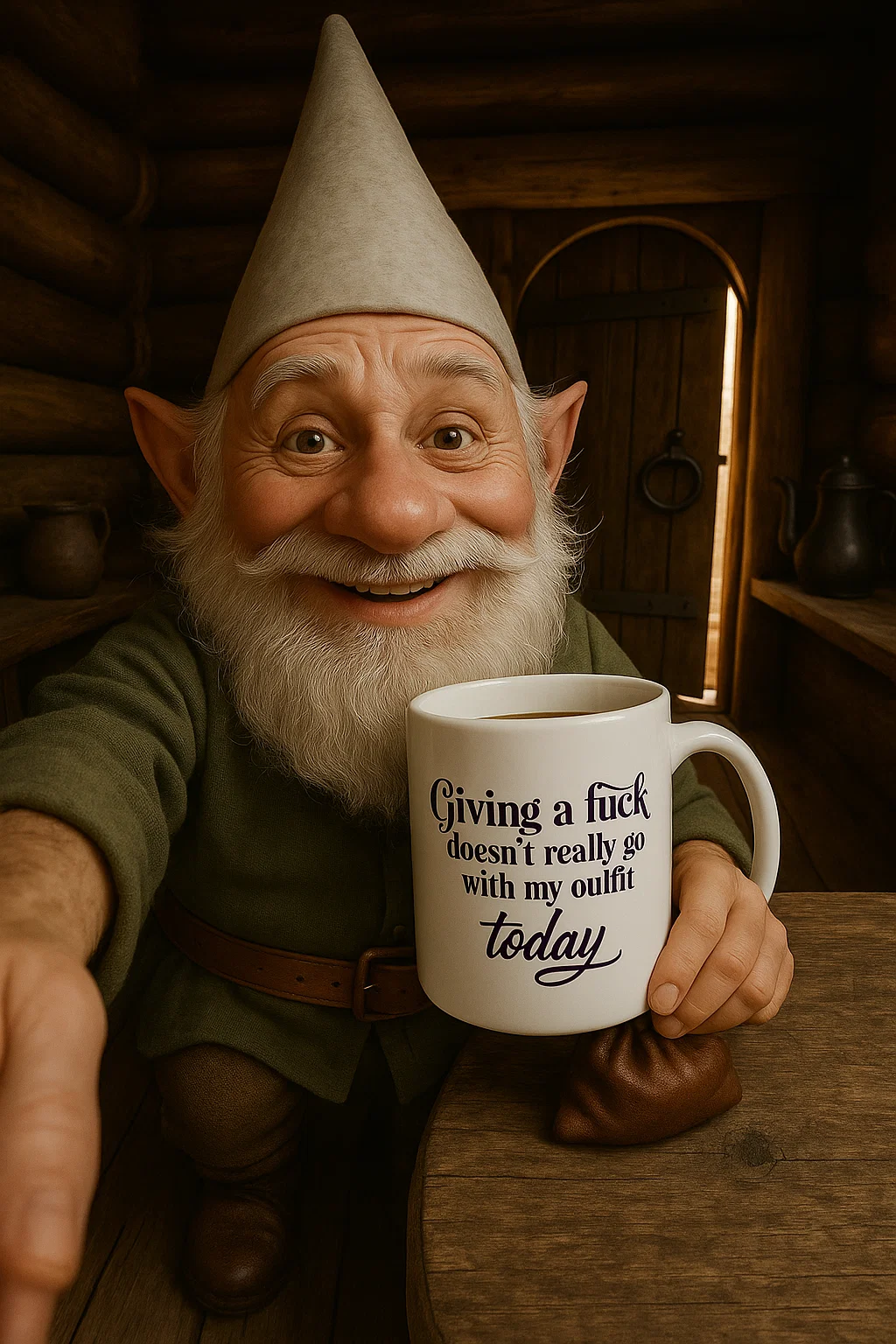 Giving a Fuck doesn't really go with my outfit today 15 oz. coffee mug