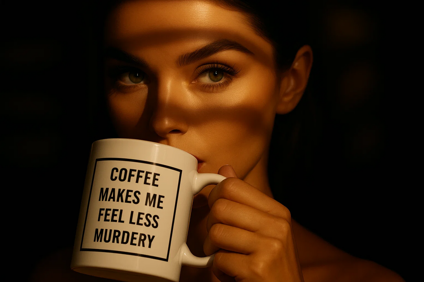 Coffee Makes Me Feel Less Murdery 15 ounce mug of awesomeness