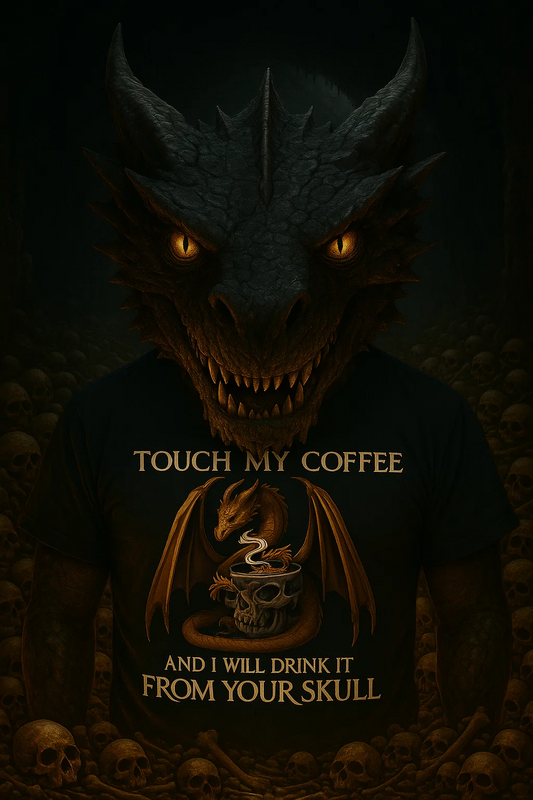 Touch my Coffee and I will Drink it from your skull all cotton shirts mens and womens styles
