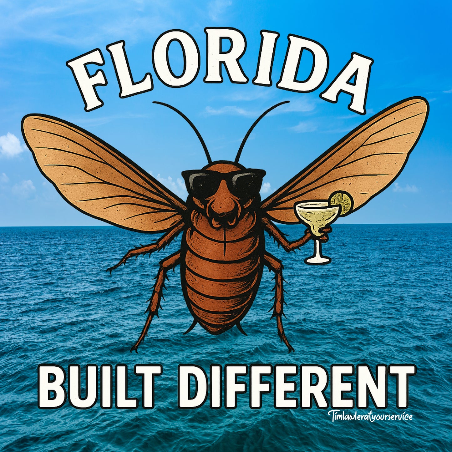 Florida – Built Different Palmetto Bug Shirt Florida