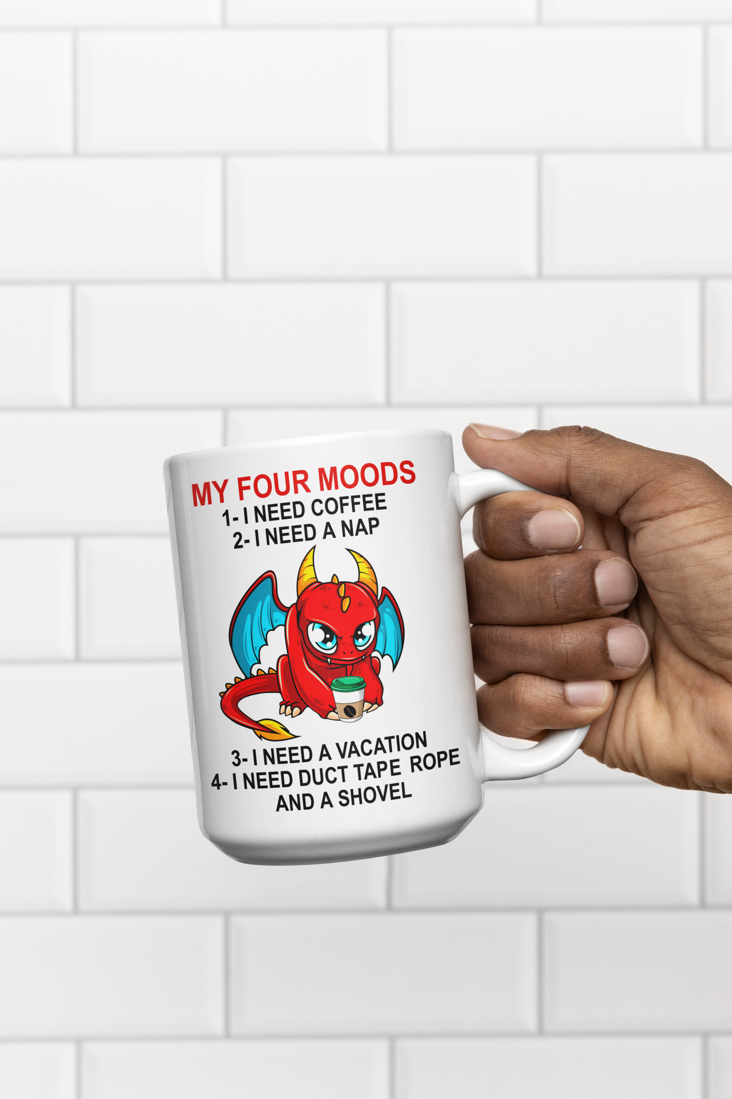 My Four Moods 15oz Ceramic Mug