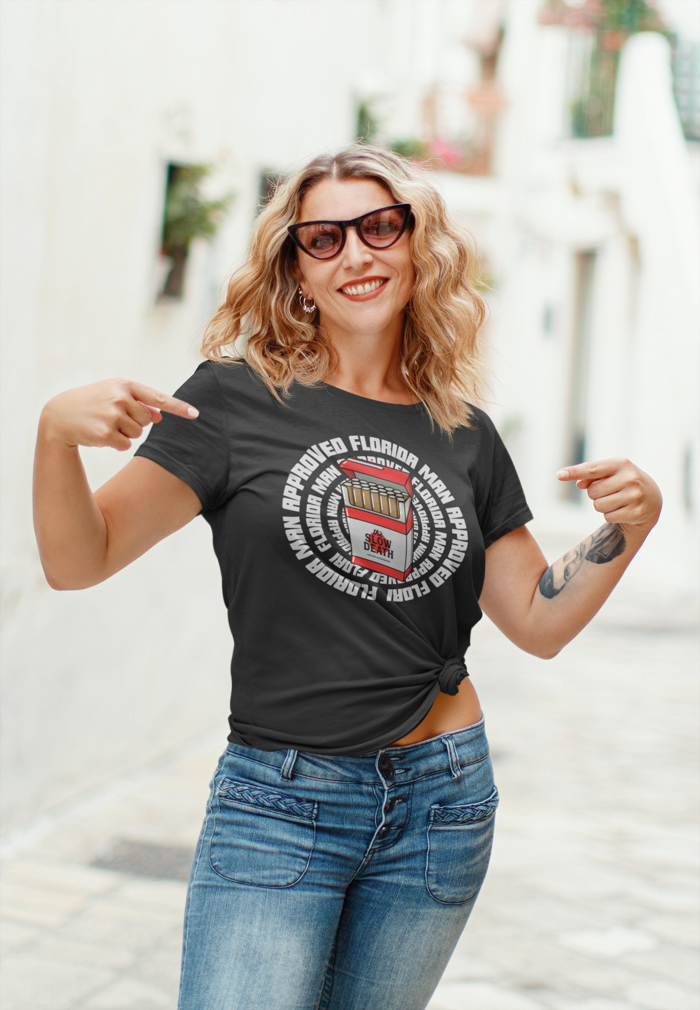 Florida Man Approved - Slow Death Shirt | Funny Florida Meme & Satirical Smoker Tee