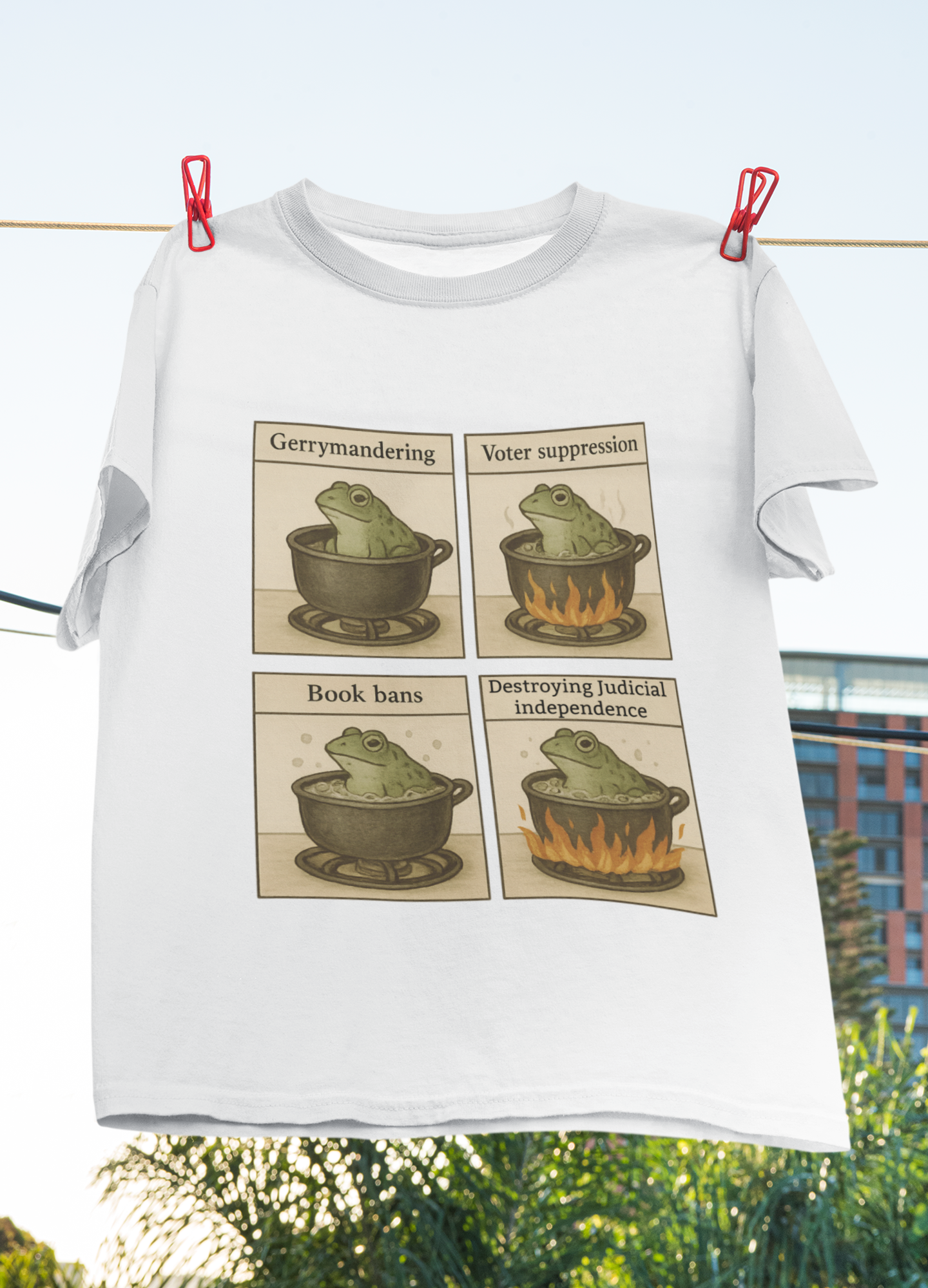 Boiling Frog Democracy – Political Awareness Tee