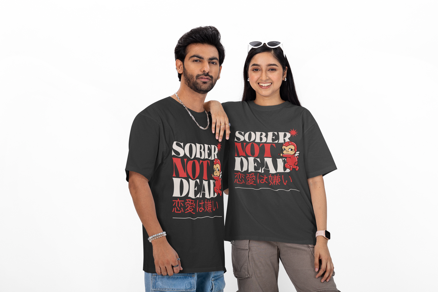 Sober Not Dead Shirt & Mug | Funny Sobriety & Anti-Romance Apparel