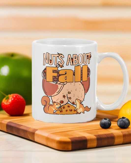 Nuts about FALL  coffee mug 15 ounces