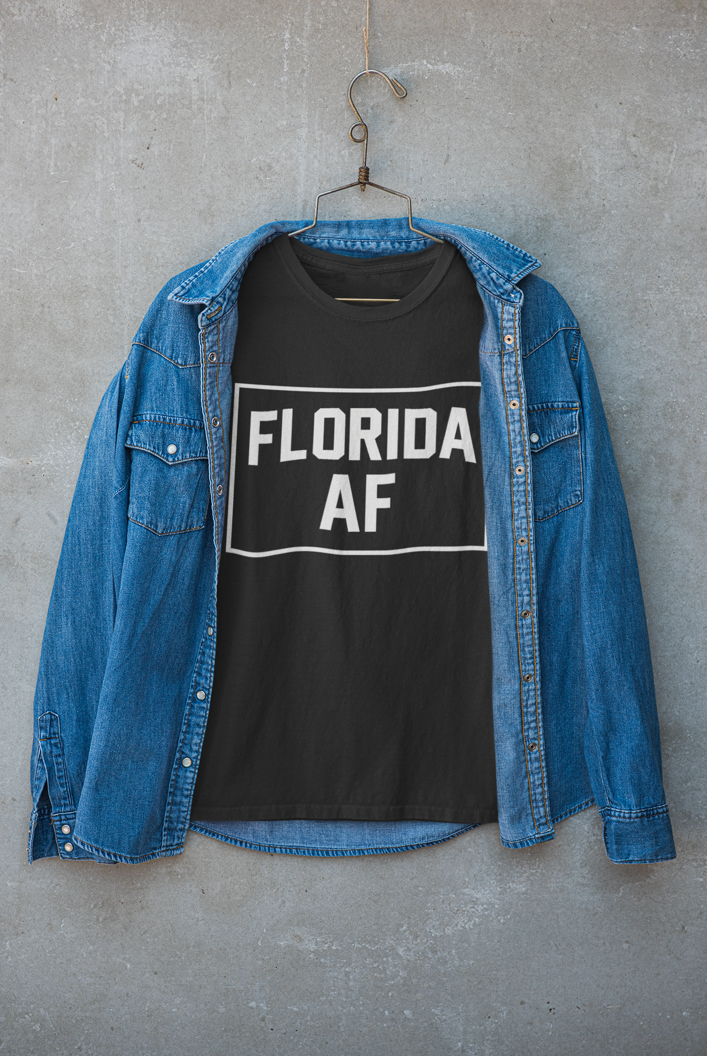 Florida AF Bold Minimalist Tee for True Locals | Funny Florida Shirt