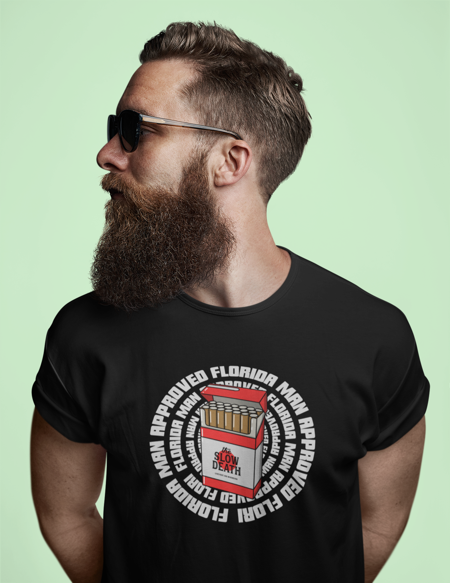 Florida Man Approved - Slow Death Shirt | Funny Florida Meme & Satirical Smoker Tee
