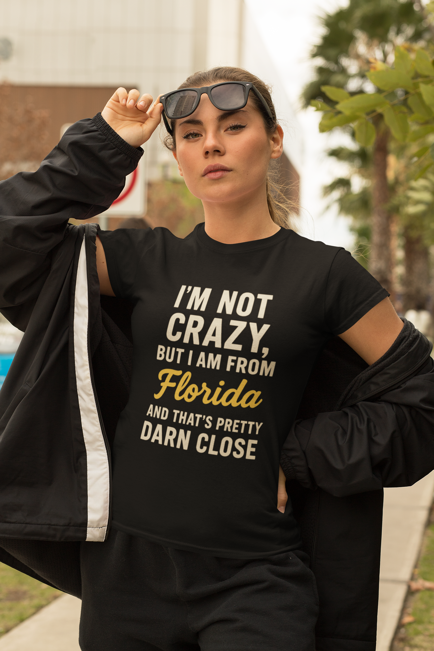I'm Not Crazy But I Am From Florida Tee for Men & Women | Funny Florida Shirt