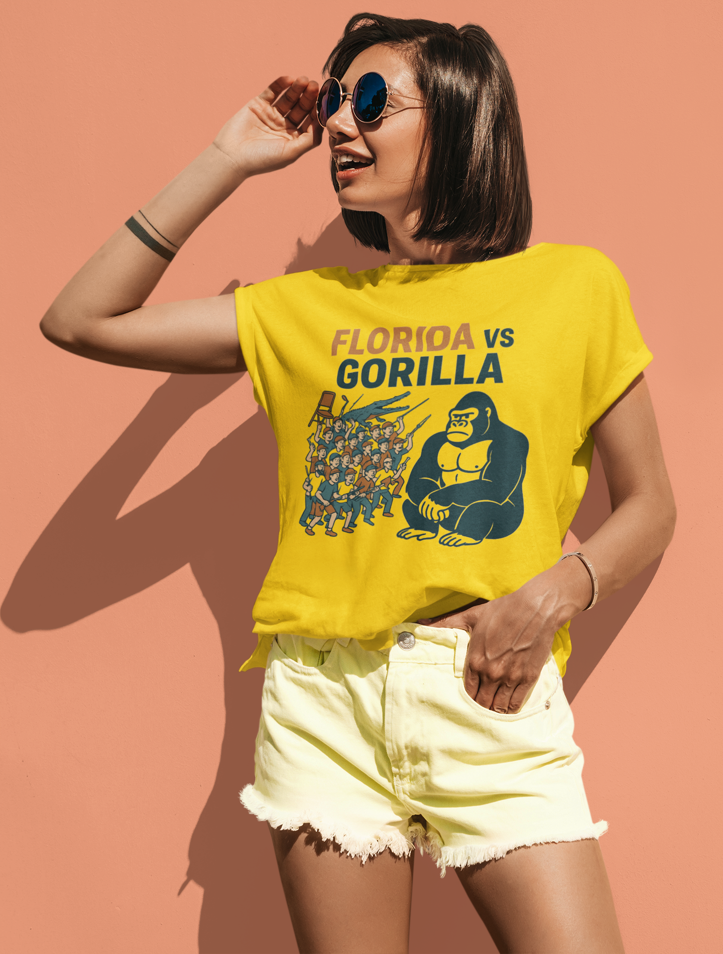 Florida vs Gorilla – Ultimate Chaos Matchup Tee Florida