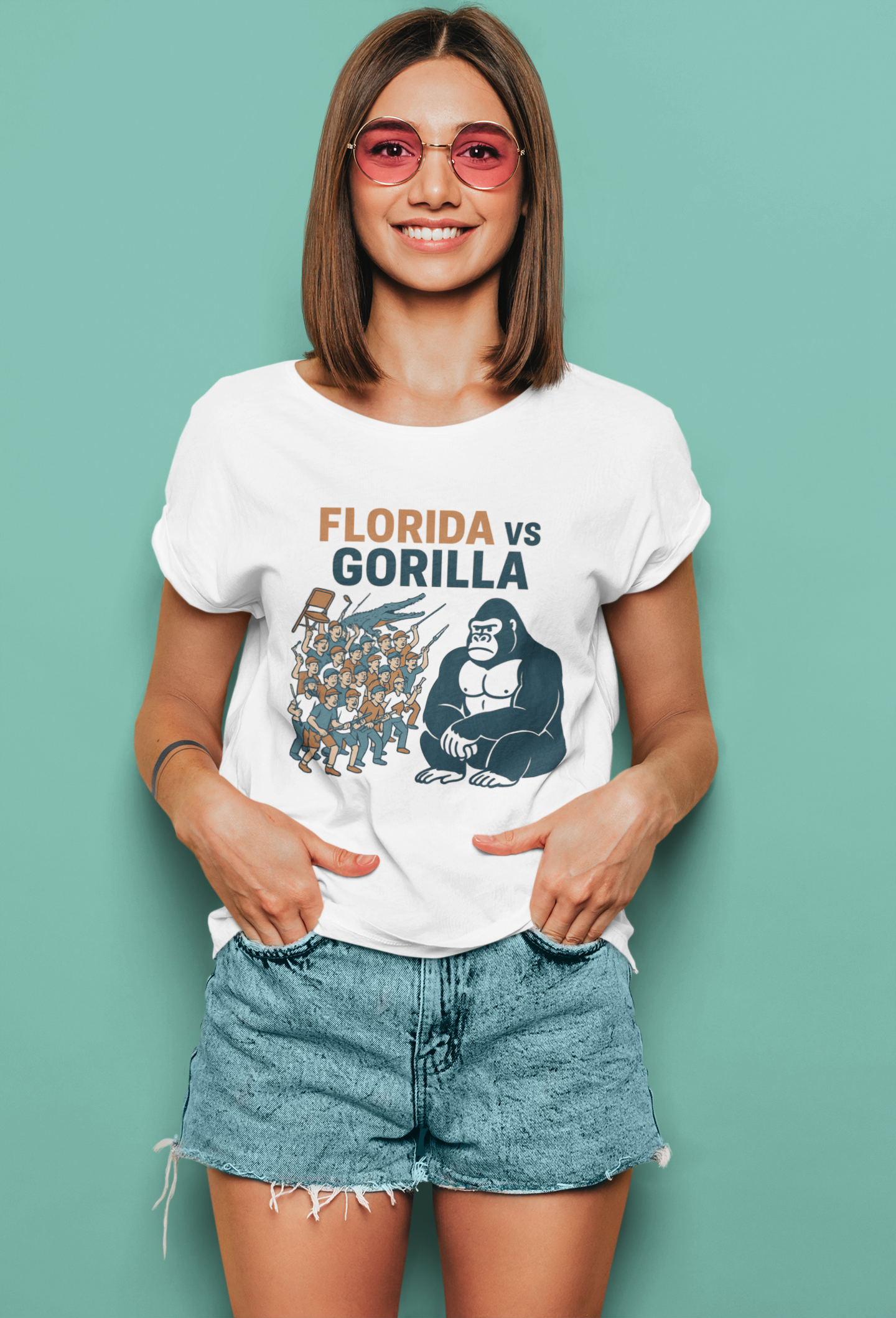 Florida vs Gorilla – Ultimate Chaos Matchup Tee Florida