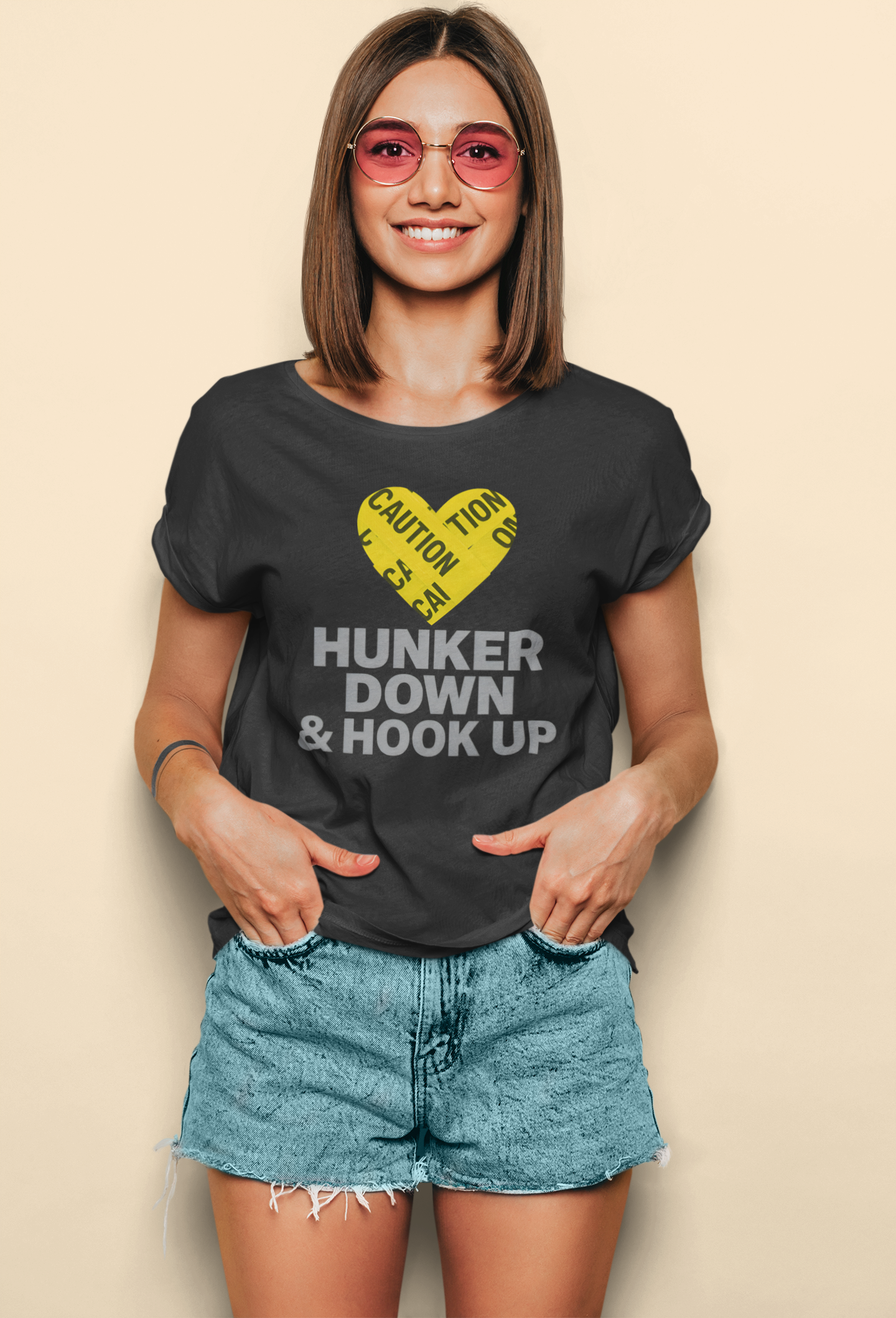⚡ Hunker Down & Hook Up – Florida Hurricane Love Language Tee | Funny Florida Shirt