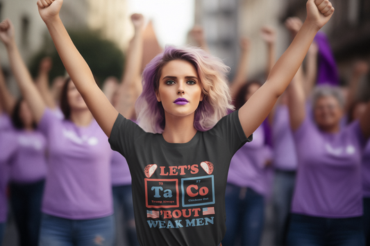 Let’s Taco ’Bout Weak Men Shirt – Funny Anti-Trump Political Tee with Periodic Parody novelty political shirt