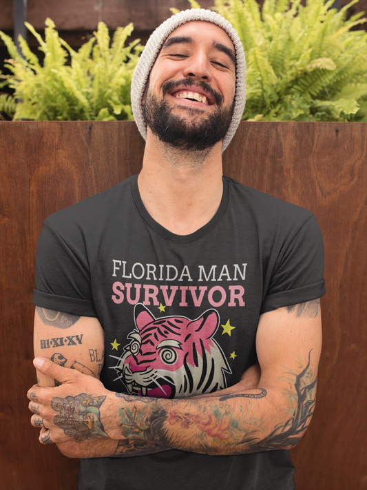 Florida Man Survivor Shirt | Funny Florida Meme & Chaos-Proof Tee