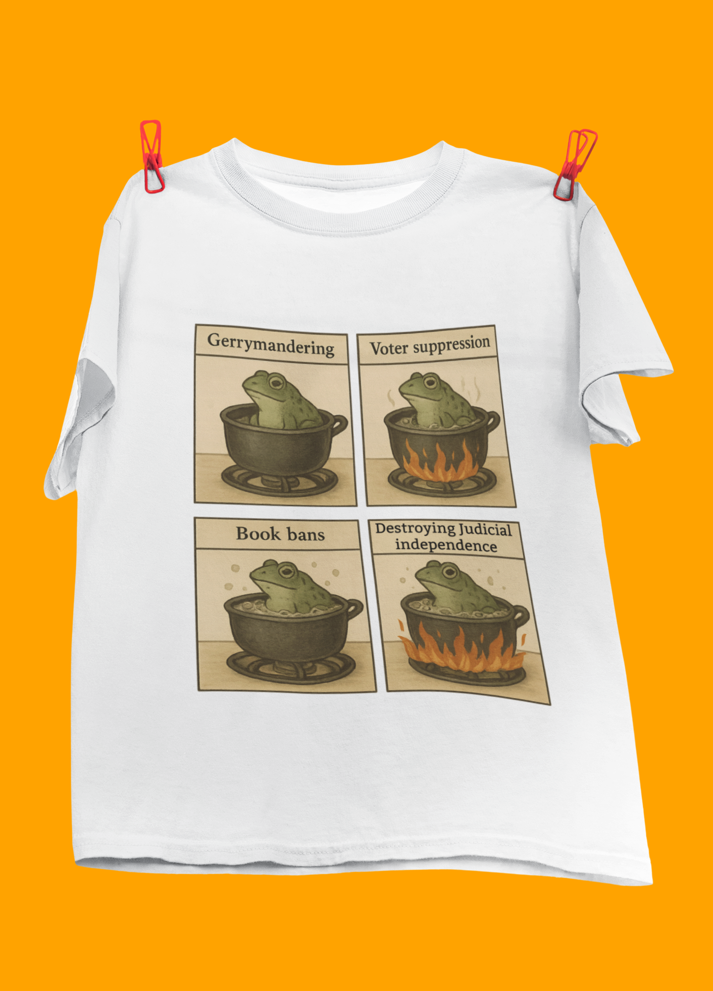 Boiling Frog Democracy – Political Awareness Tee