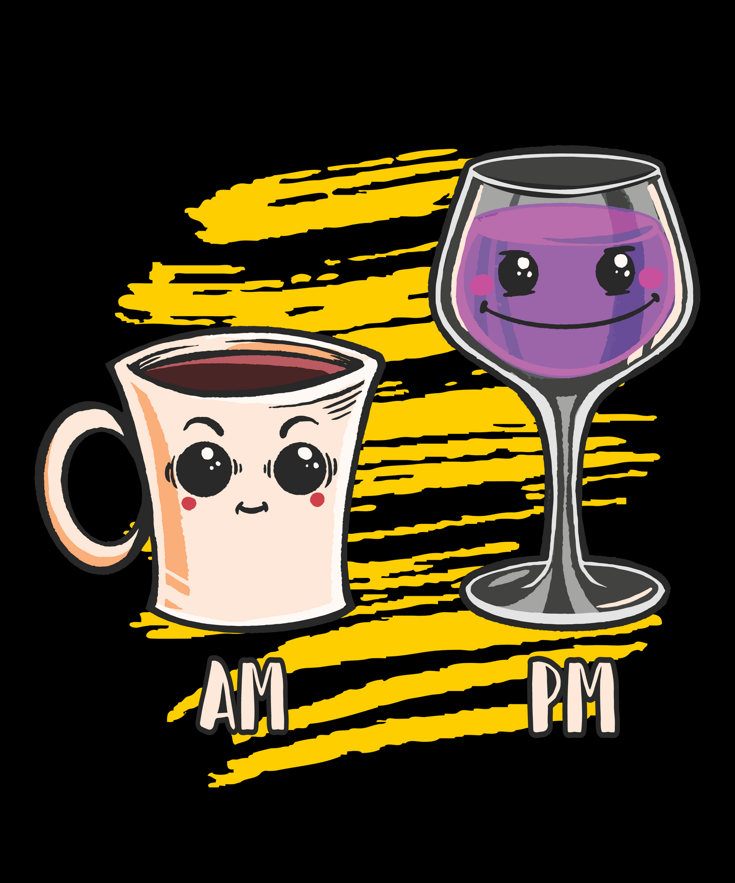 Am coffee, pm wine shirts