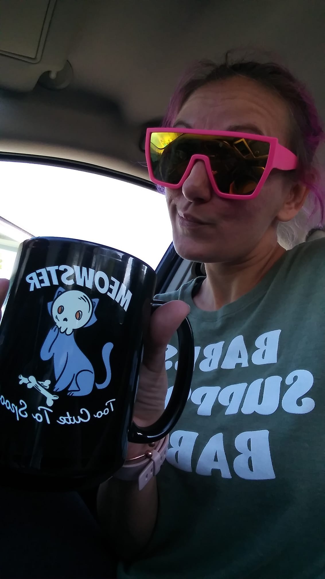 MEOWSTER Too cute to Spook 15 oz. mug