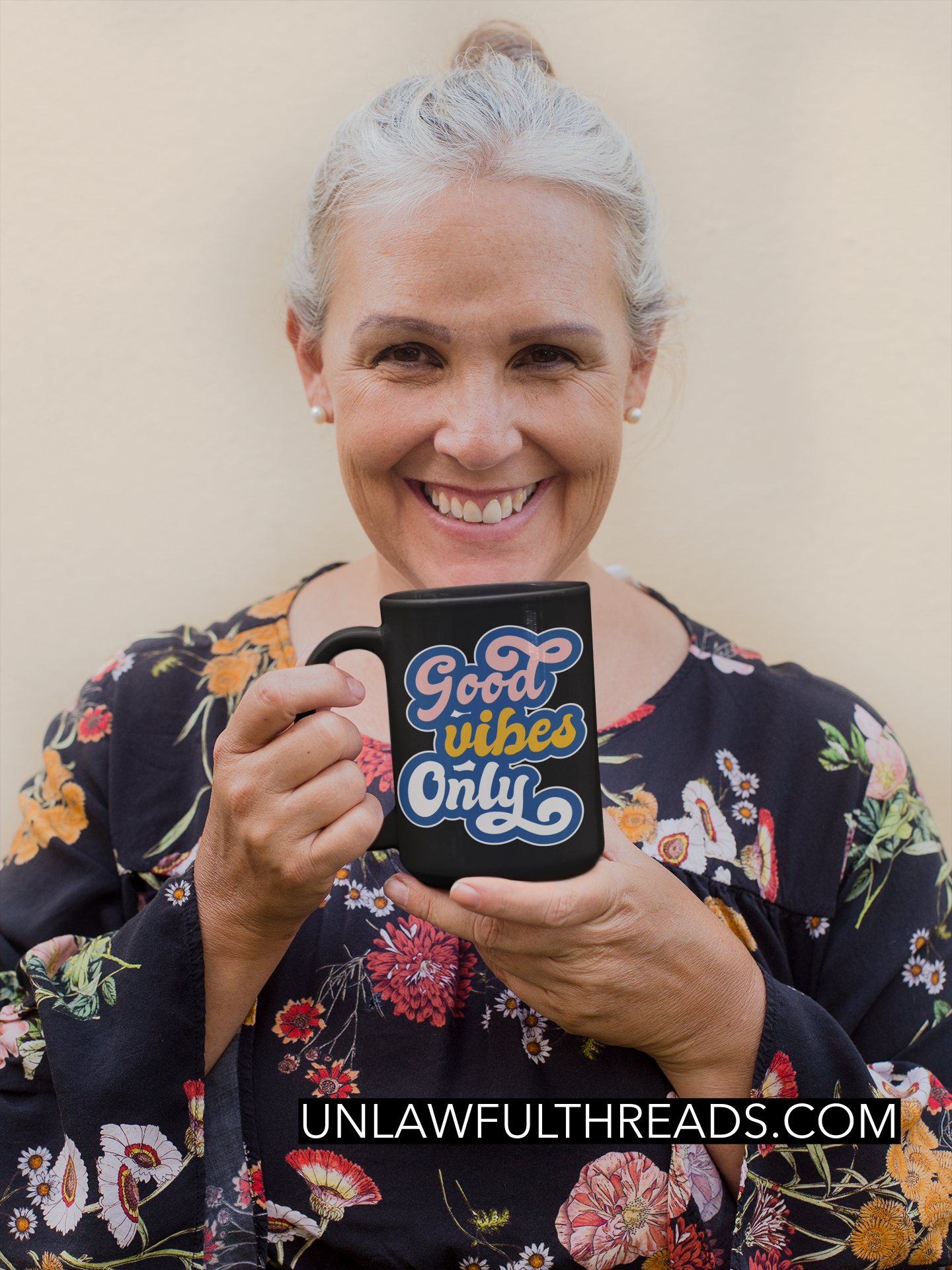 Good Vibes Only coffee mug 15 ounces black or white