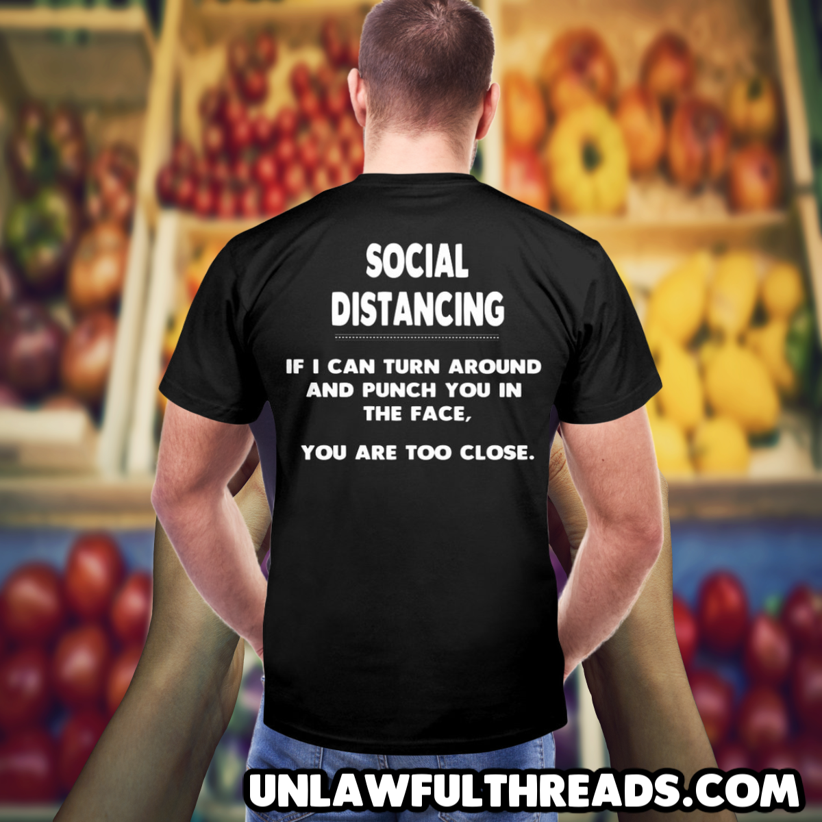 Social Distancing Guidelines shirt Gildan Cotton T-Shirt