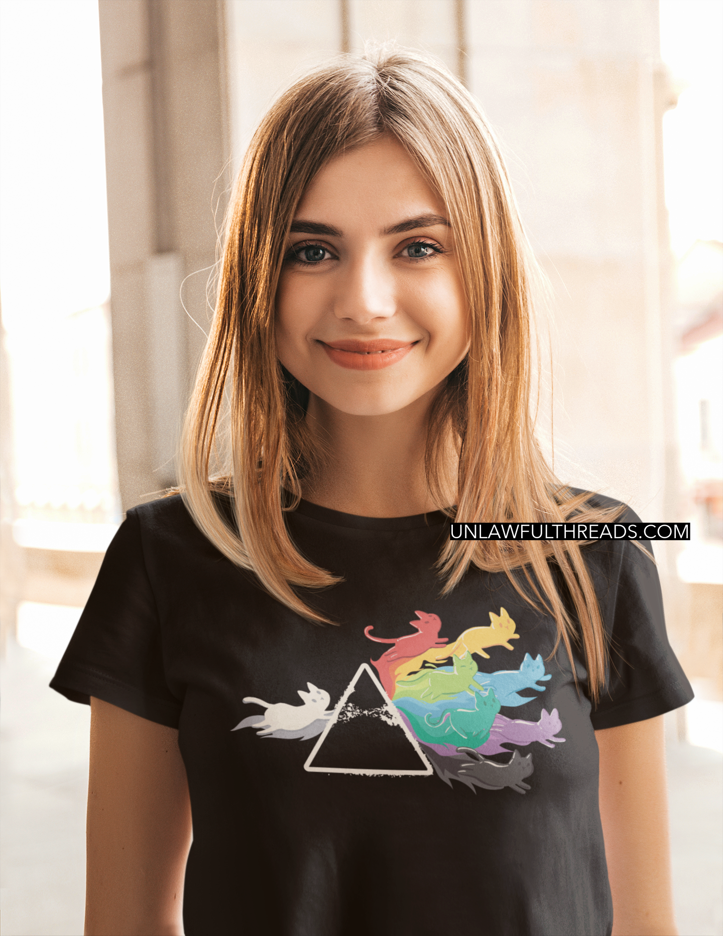 PRISM CAT or The Dark Side of The Cat coffe mugs and shirts available 15 oz.