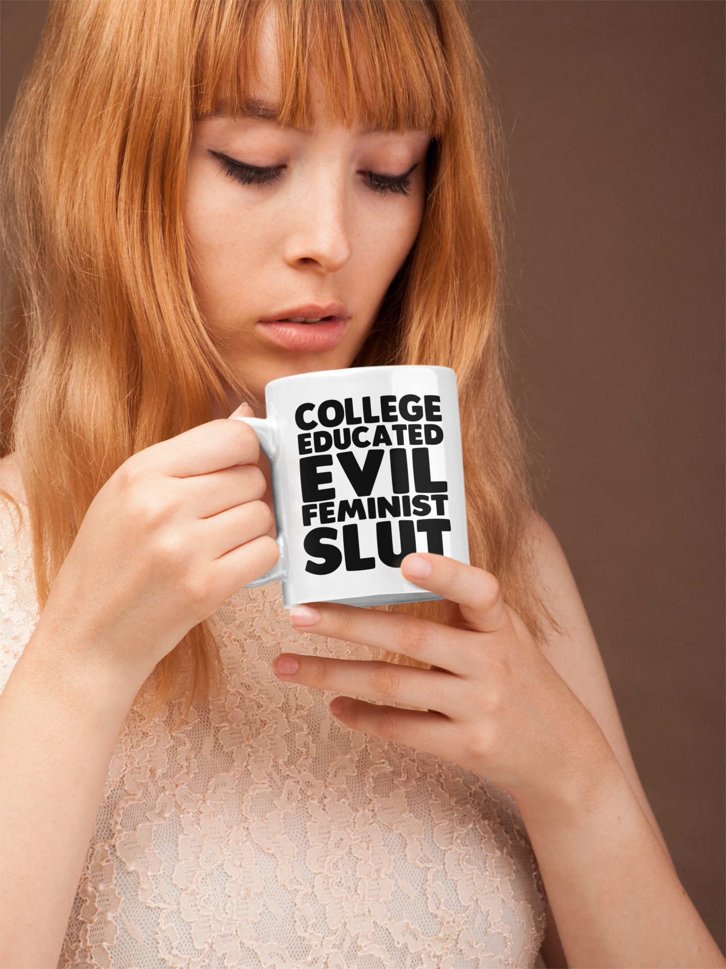 College Educated Evil Feminist Slut coffee mug 15oz Mug