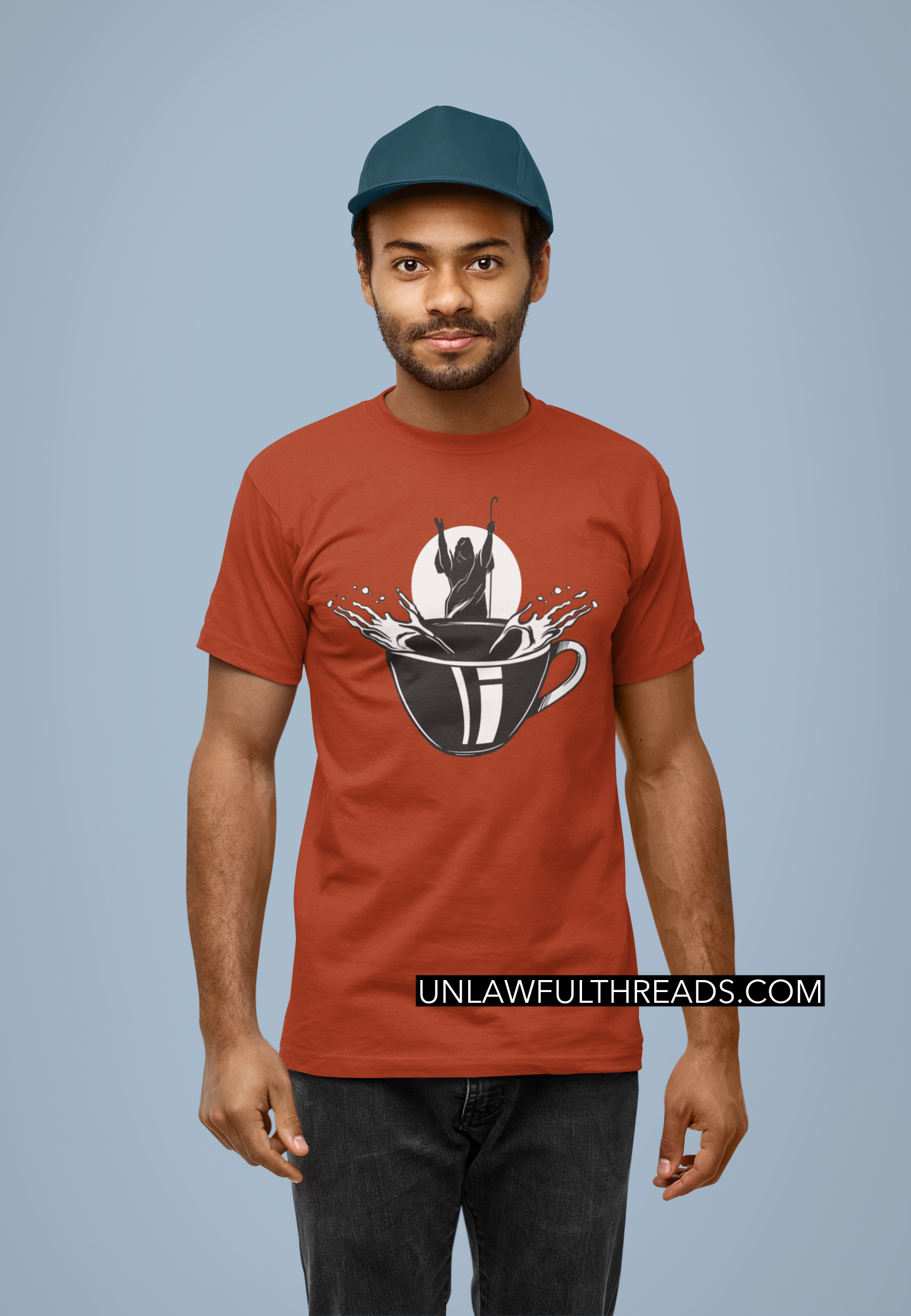 Moses parts the Coffee shirt mens/womens Cotton
