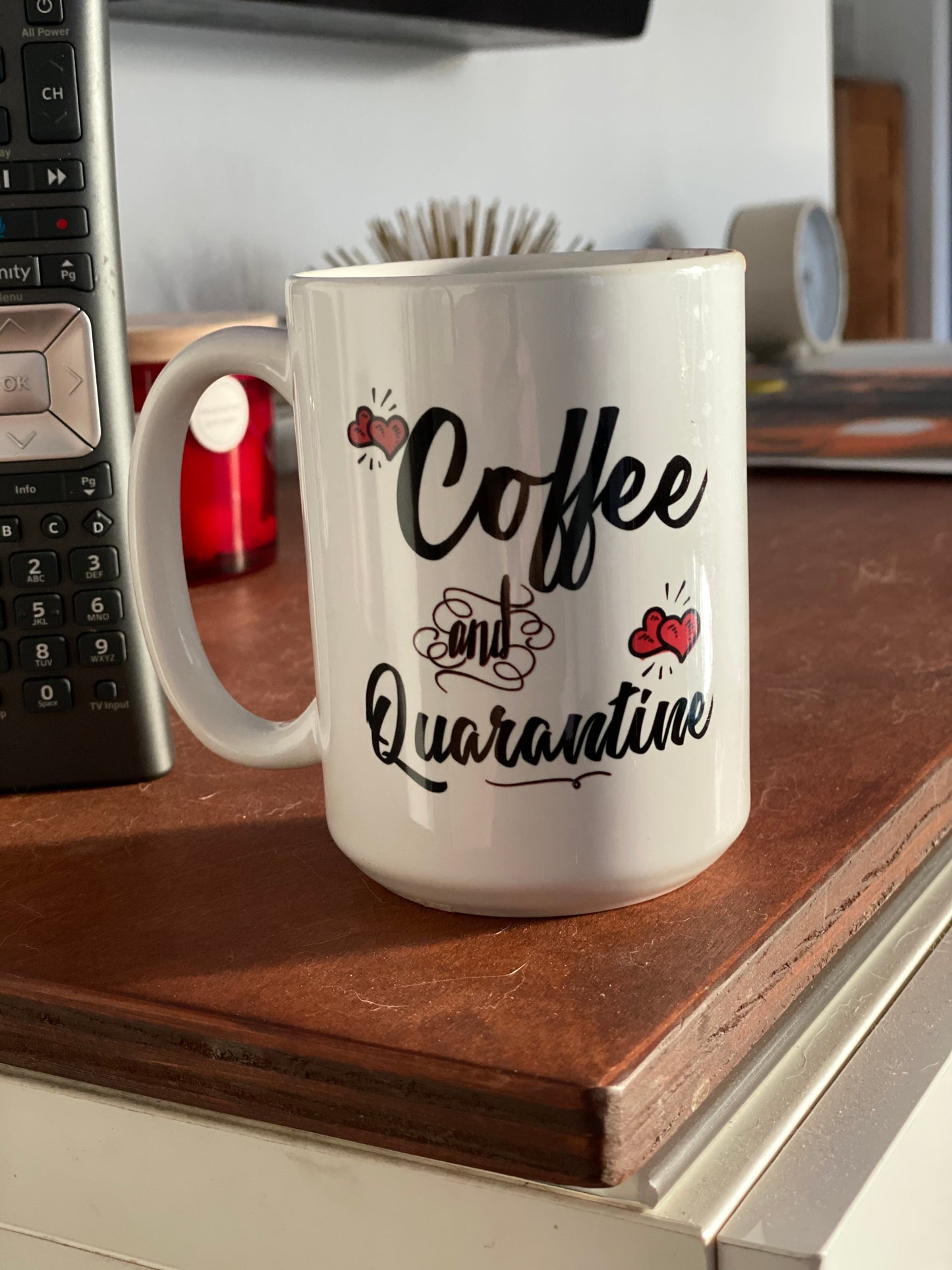 coffee and quarantine coffee mug 15oz Mug