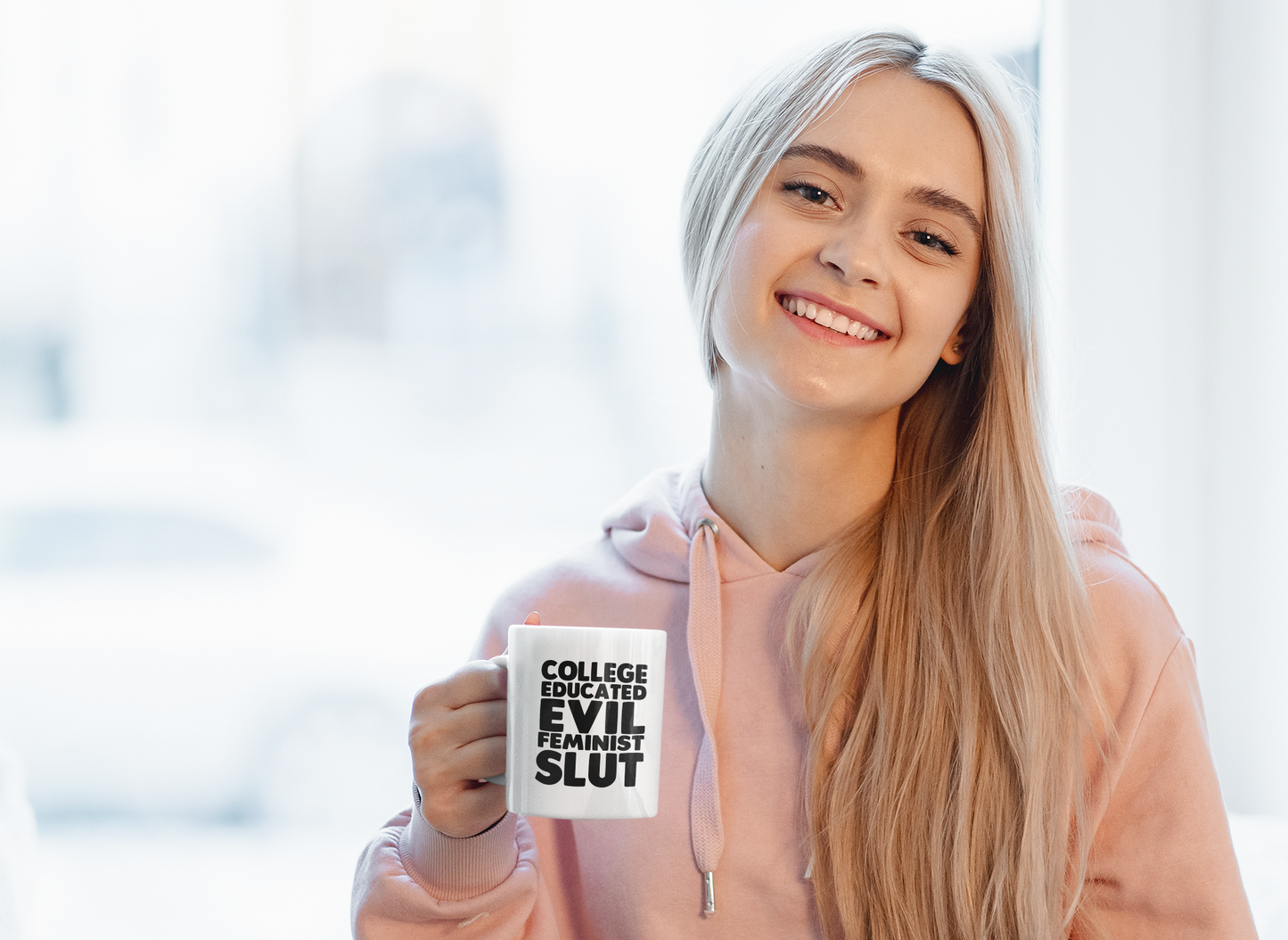 College Educated Evil Feminist Slut coffee mug 15oz Mug