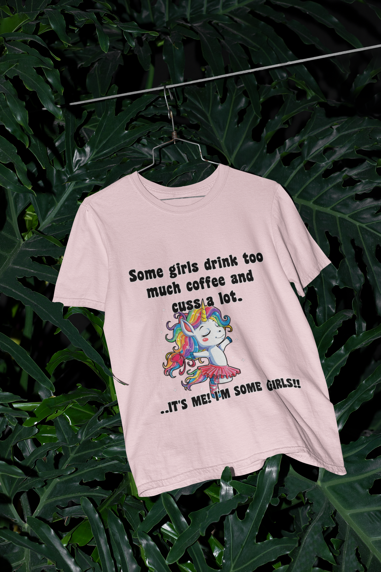 Some girls drink too much coffee and cuss a lot. mug or shirt or tote