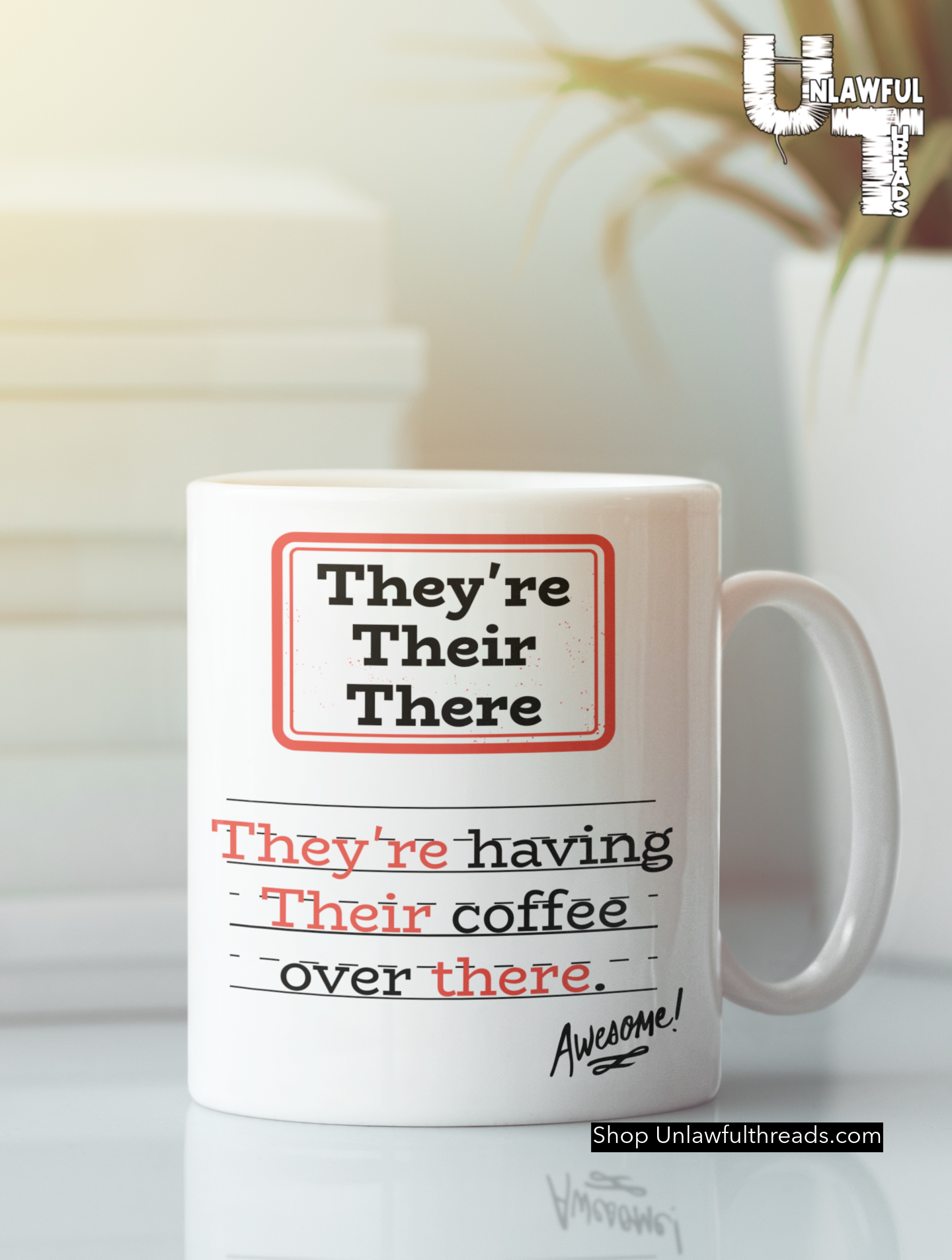 They're having their coffee over there 15 ounce coffee mug