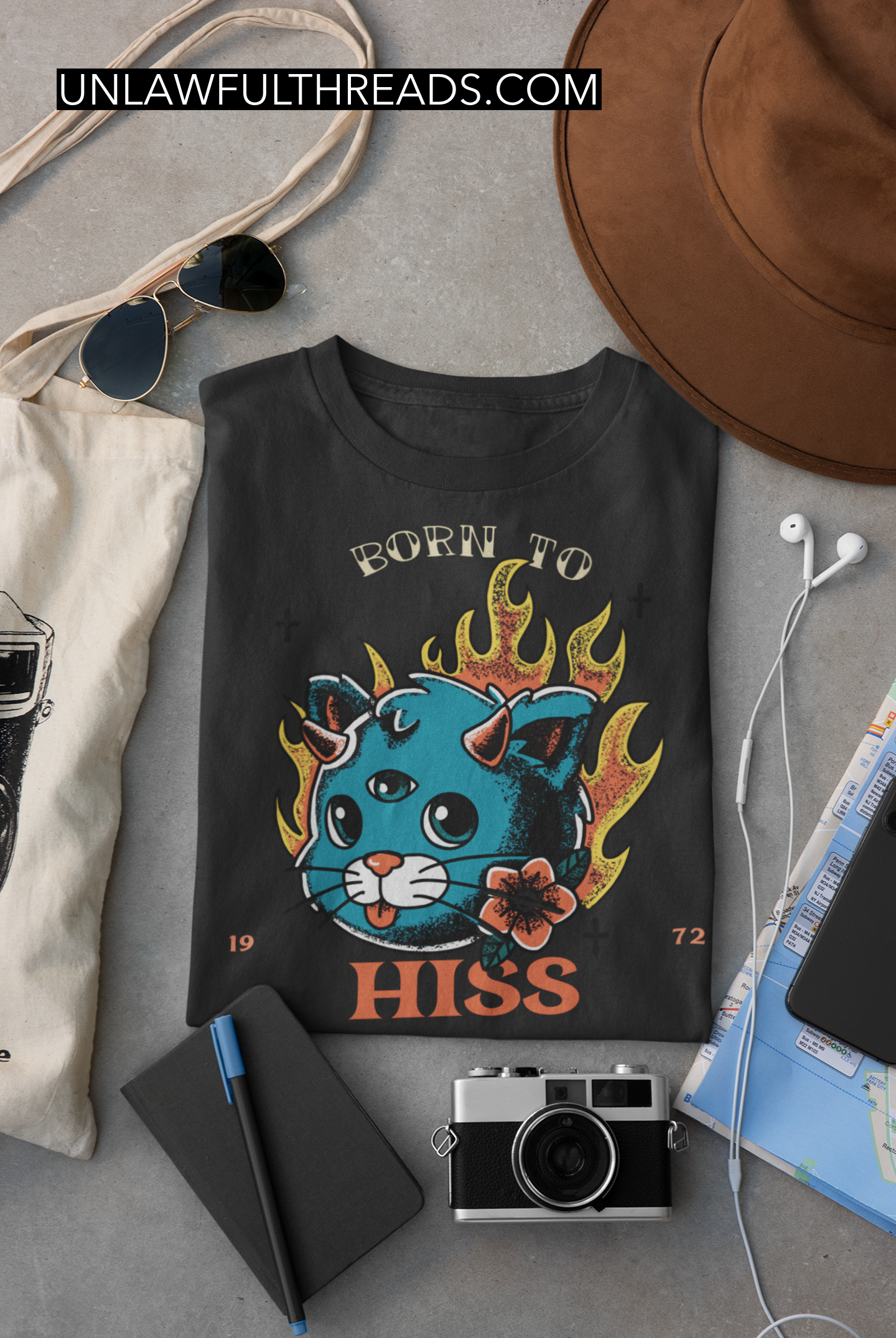 Born To Hiss shirt mens/womens cotton