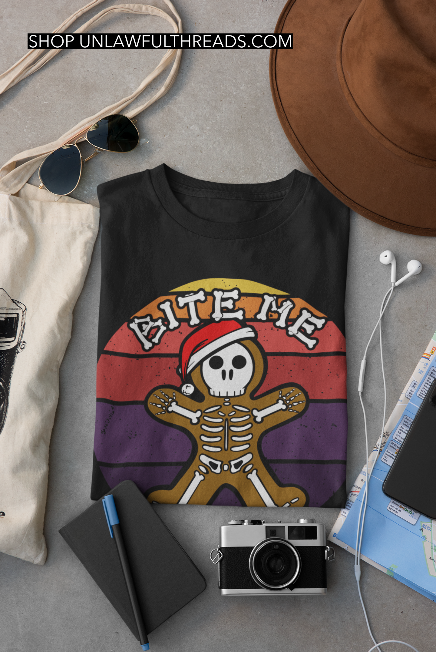 Gingerbread man BITE ME shirt or coffee mug 15 ounces