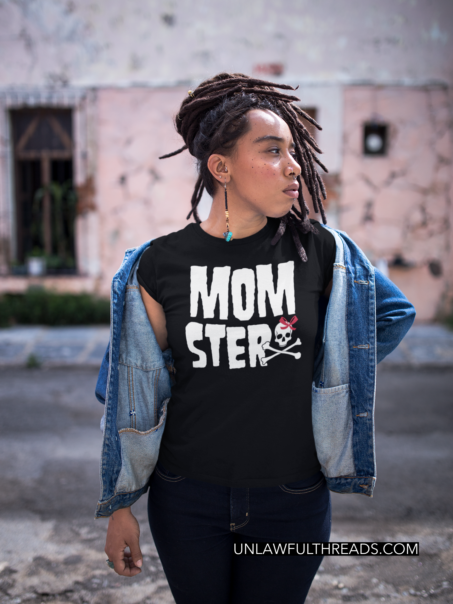 Momster black shirt OR black coffee mug 15 oz.
