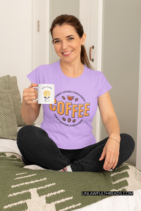C.O.F.F.E.E. Christ Offers Forgiveness For Everyone Everywhere shirt mens/womens Gildan