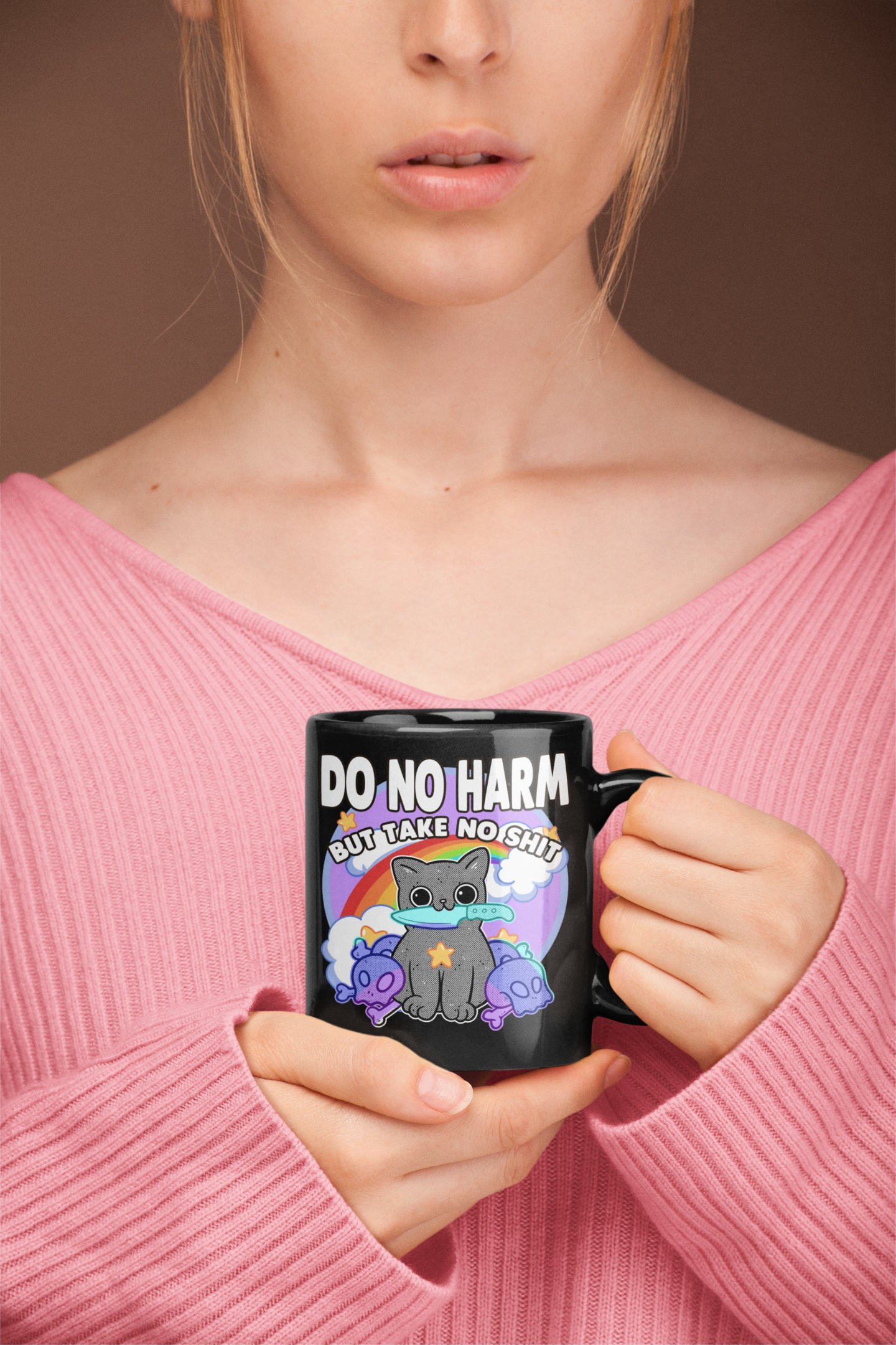Do No Harm but take no shit coffee mugs 15oz.