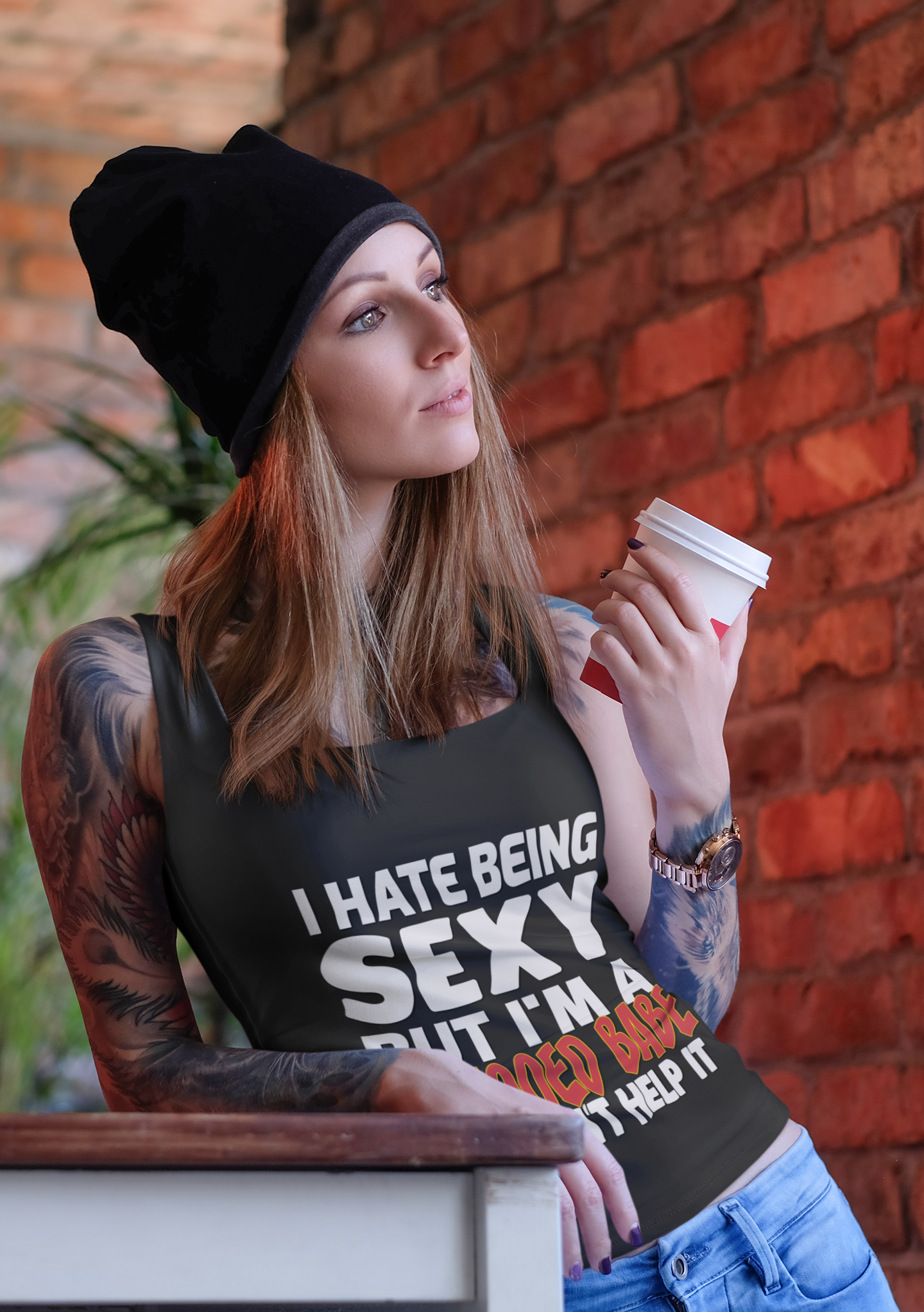 I hate being Sexy but I'm a tattooed babe so I can't help it. ~ shirts and mugs available