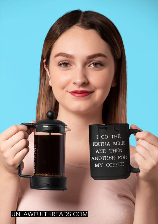 Go The Extra mile 15oz. coffee mug