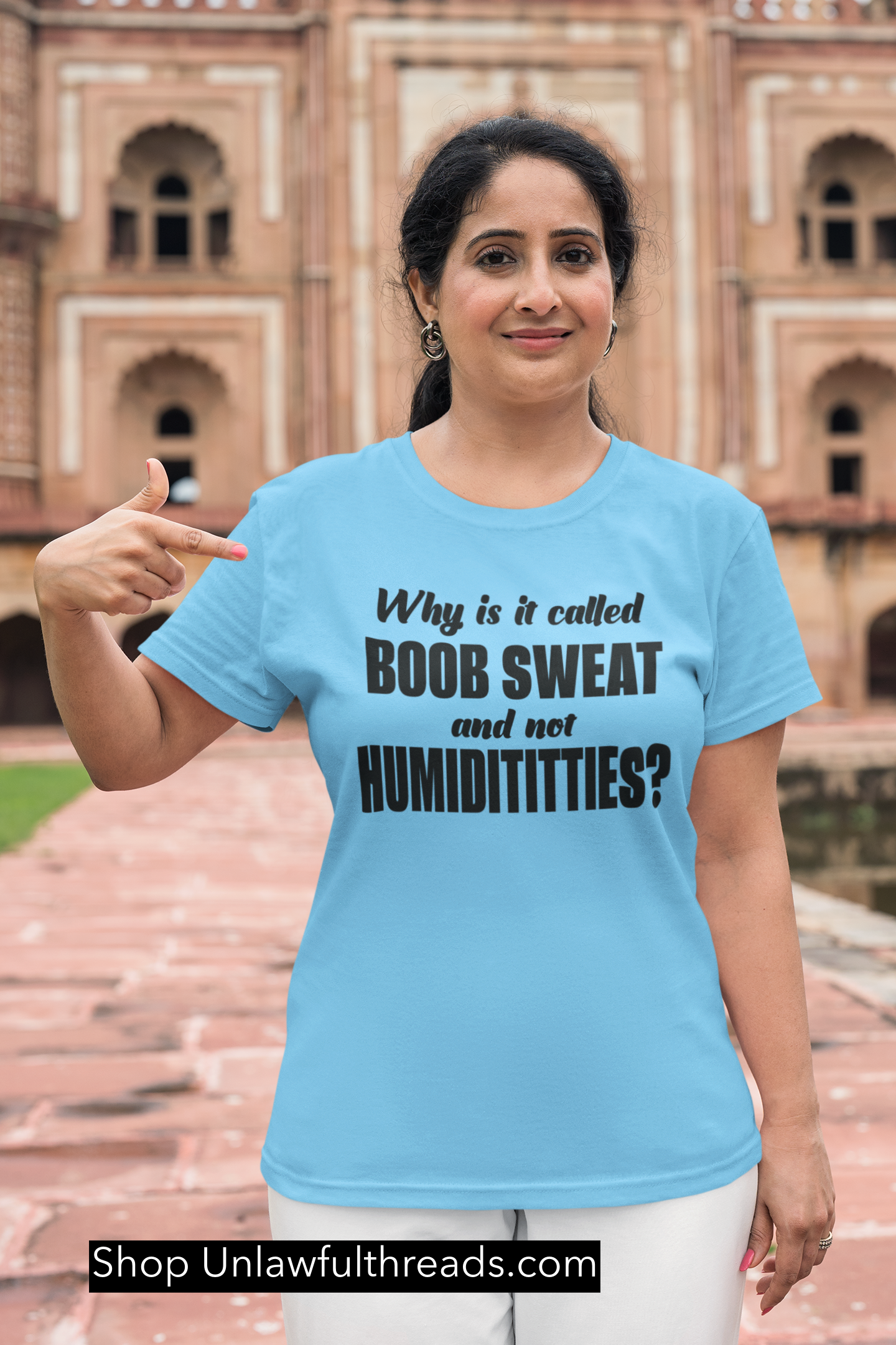 Why is it called Boob sweat and not Humidititties? classic cotton womens shirt