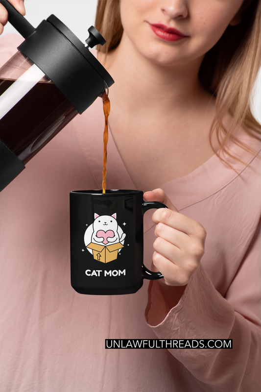 Cat Mom 15oz Ceramic Mug